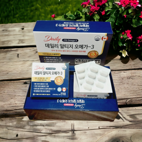 데일리 알티지 고함량 오메가3 순도90% 180캡슐, 1박스