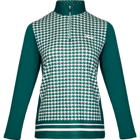 조르지오페리 골프 여성 하프넥 반집업 체크 티셔츠