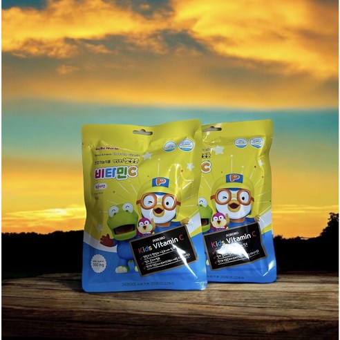 베베모린 뽀롱뽀롱 뽀로로 복숭아맛 비타민C, 50정, 60g, 5개