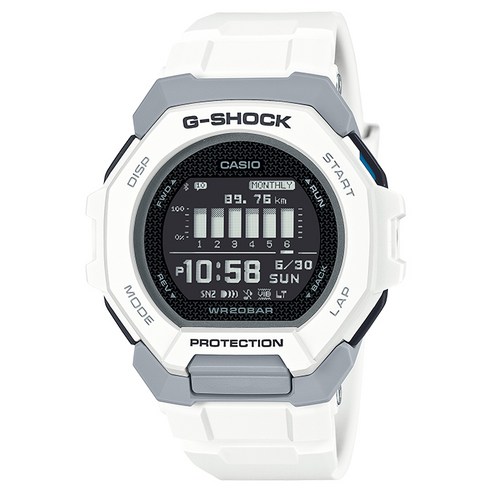 G-SHOCK 지샥 GBD-300-7 지스쿼드 런닝용 블루투스 연동시계 화이트