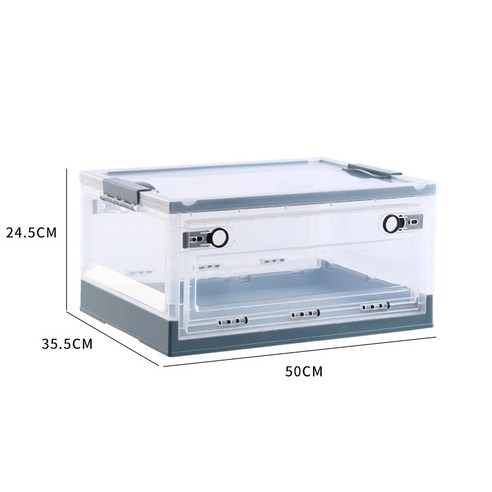 간편한 사용법으로 사용자의 편의를 높여주는 접이식 수납함 가정용 의류 투명 수납함