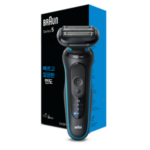 BRAUN NEW 시리즈 5 전기면도기, 52-N1000s, 블랙