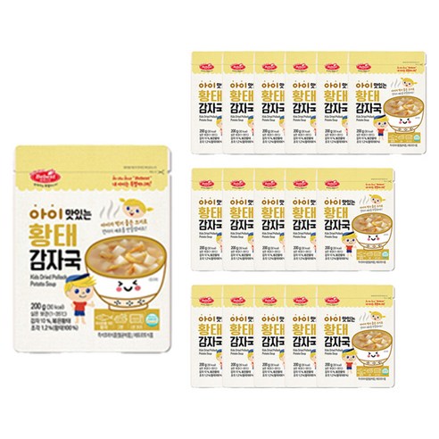 베베스트 아이 맛있는 아이국, 200g, 17개, 황태감자국
