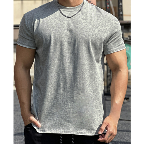 [당일출고]스포츠투게더 시그니처 빌드업 머슬핏 무지 반팔티셔츠 면티