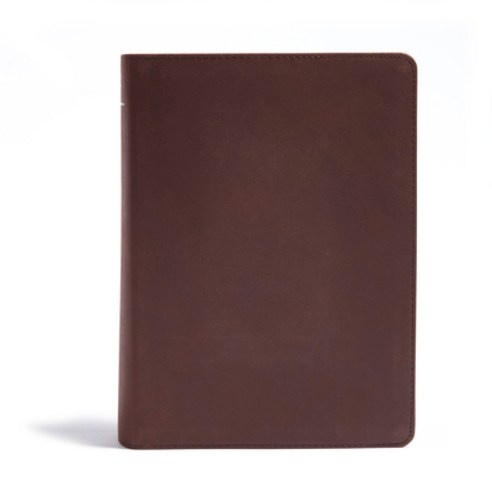 CSB He Reads Truth Bible Brown Genuine Leather: Black Letter Wide Margins Notetaking Space Readi... Leather, Holman Bibles, English, 9781535935081