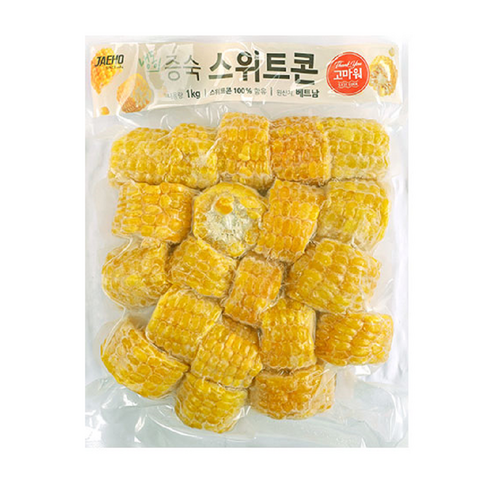 냉동 절단 증숙 옥수수 1kg, 1개
