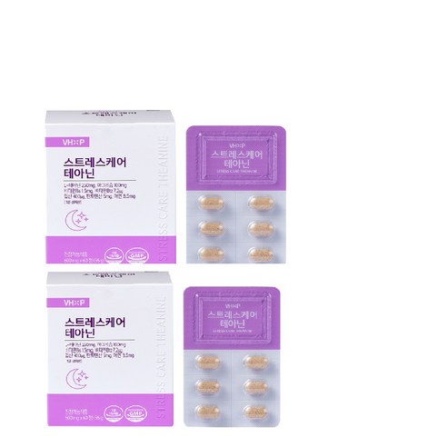 스트레스케어 테아닌 불안 긴장완화*2, 2개, 60정