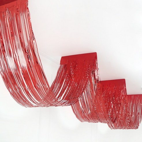 파티짱 천장 캐노피 가랜드 장식 데코, 실버