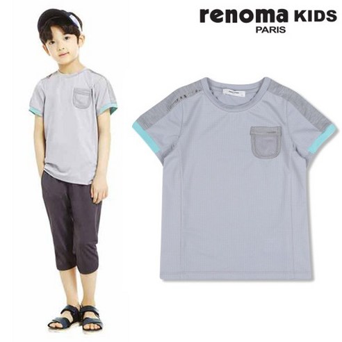 레노마 키즈 남아 메쉬주머니티셔츠 R1925T527