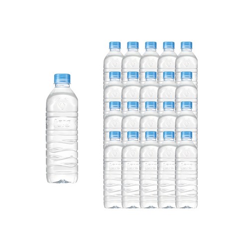 제트스카이 롯데 아이시스 생수 무라벨, 500ml, 20개