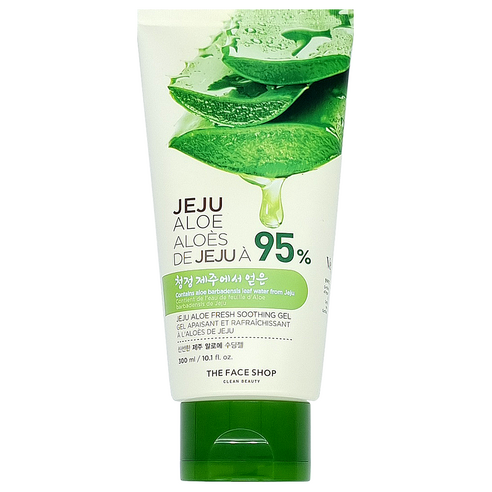 끈적임 없이 촉촉한 더페이스샵 신선한 제주 알로에 수딩젤 300ml, 1개