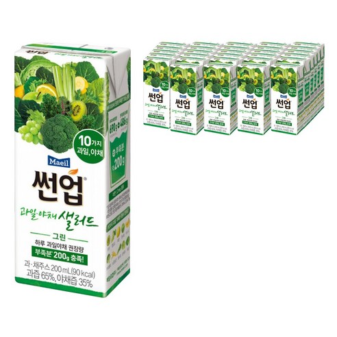 매일유업 썬업 과일야채샐러드 주스 200ml 30개