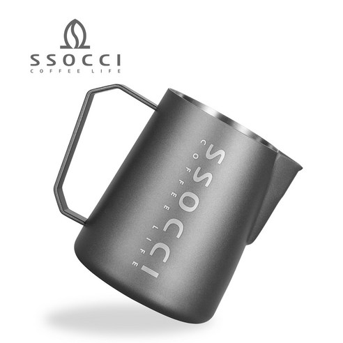 SSOCCI (쏘치)프리미엄 스팀피처 밀크저그 500ml (다크그레이), 1개, Dark Gley
