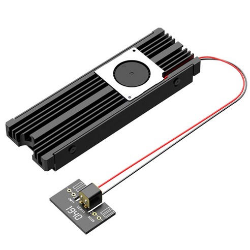 M2의 NVMe 사타 2280 개의 PCIe SSD에 적합 M.2 솔리드 스테이트 드라이브 방열판 사타의 NVMe Ngff 터보 팬 M2 슈퍼 SSD 방열판, 하나, 검정
