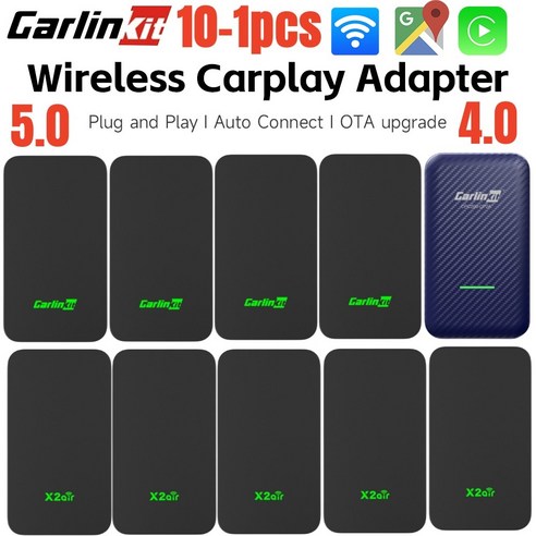 무선 애플 카플레이 카링킷4.0 카링킷프로 카링킷3.0 Carlinkit 5.0 안드로이드 자동 어댑터 블루투스 호환 IOS AI 박스 자동차 멀티미디어 플레이어용 10-1 개, [14] 1pc Wired Adapter