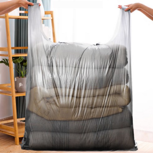 더트롱 두꺼운 대형 비닐봉투 이사 이불 옷 캠핑, 10개입, 240L