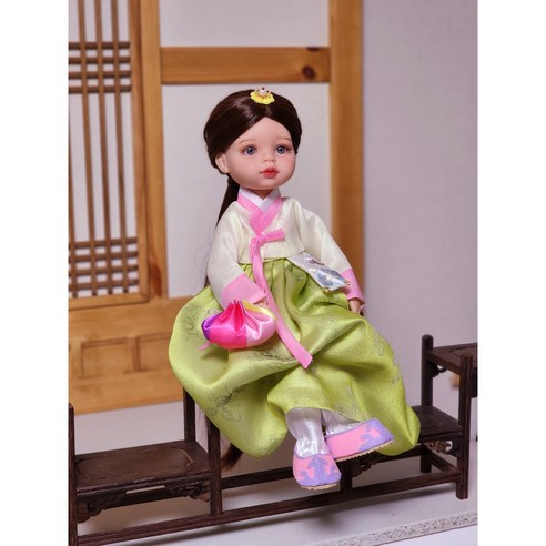 인형 한복 아이반회장 저고리 세트 26cm USD 베이비돌 파올라레이나