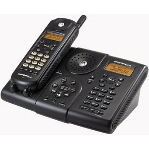 Motorola MA580 5.8 GHZ Analog Cordless Phone w/Caller ID Speakerphone & Digital Answering Machine, 단일, 단일