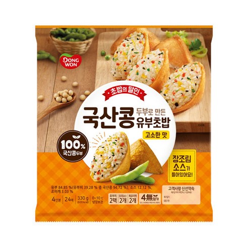 동원 초밥의달인 국산콩 유부초밥(고소한맛) 330g x 2개, 상세 설명 참조, 상세 설명 참조, 상세 설명 참조
