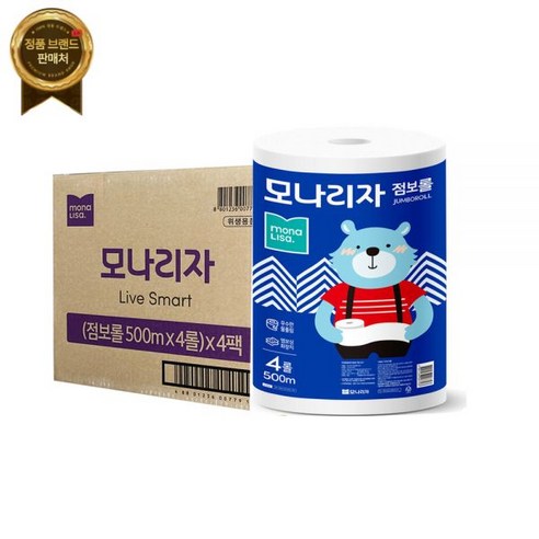 모나리자 점보롤 물에 잘 녹는 녹스 라이브스마트 16롤 500m - 점보롤화장지 | 쿠팡