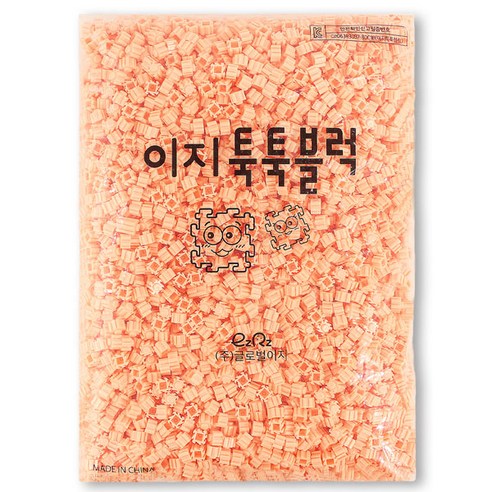 이지 툭툭블럭 9mm 1kg 대용량 리필, 살구, 1개