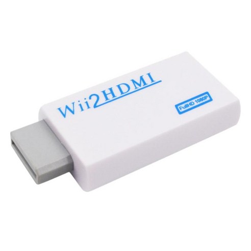 풀 HD Wii-HDMI 1080P 업스케일링 컨버터 어댑터(3.5mm 오디오 출력 포함), {"사이즈":"설명"}, {"색상":"화이트"}, {"수건소재":"ABS"}