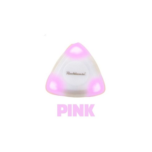 제로썸 LED 기타 피크 발광 액세서리 어쿠스틱, 핑크, 1개