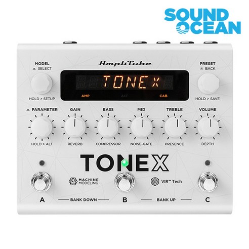 IK Multimedia Effector Pedal 아이케이 멀티미디어 이펙터 페달, TONEX Pedal 화이트 Edition, 1개