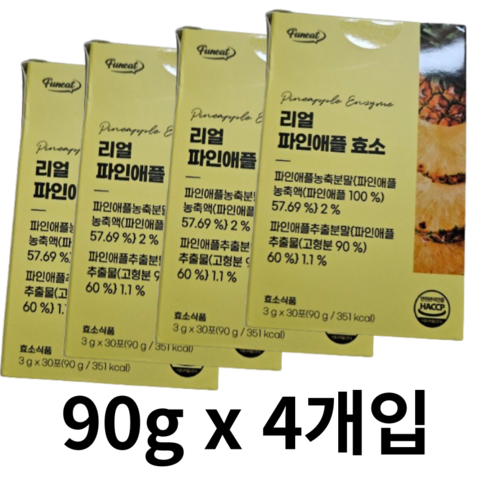 퍼니트 리얼 파인애플 효소 30p, 360g, 1개