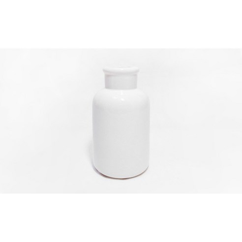 캔들아트 라운드 도자기 용기 화이트, 500ml, 1개