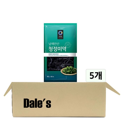 데일즈기획 대상 청정원 남해안산 청정미역, 150g, 5개