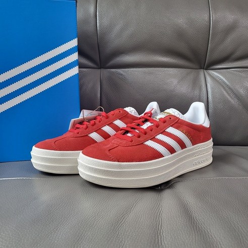 정품 아디다스 가젤 볼드 W 레드 화이트 ID6990 GAZELLE BOLD RED FTWWHT GOLDMT Best Top5