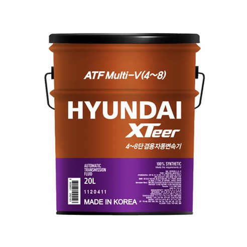 엑스티어 ATF 멀티 V_20L 4~8속 자동변속기 미션오일, 1개, 20L