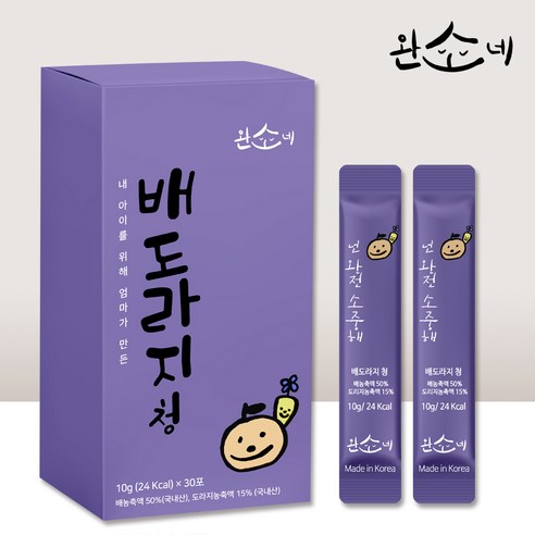 완소네 짜먹는 배 도라지청 스틱