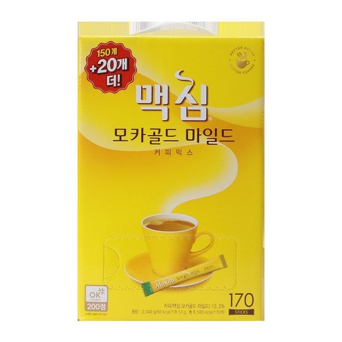 맥심(커피믹스) 모카골드 마일드 150T 20T, 상세페이지 참조