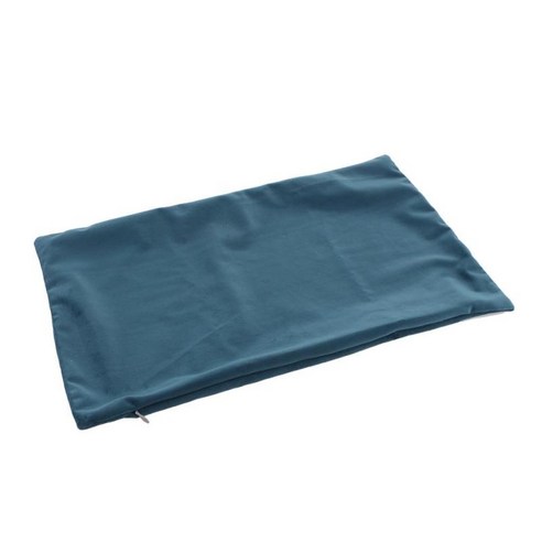솔리드 벨벳 편안한 베개 케이스 쿠션 커버 지퍼 포함 30x50cm, 그린 블루, {"수건소재":"설명"}