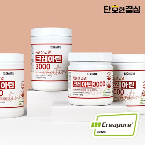 단호한결심 크레아틴 독일 모노 하이드레이트 3000mg, 1개, 360g