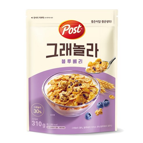 동서 포스트 그래놀라 블루베리 시리얼, 310g, 1개