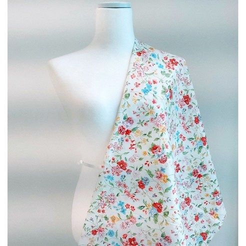 패브릭 면 40수 프린트 나염 원단 고급 무늬 디자인 패턴 천 원단, 1개, 아이리스 빨강