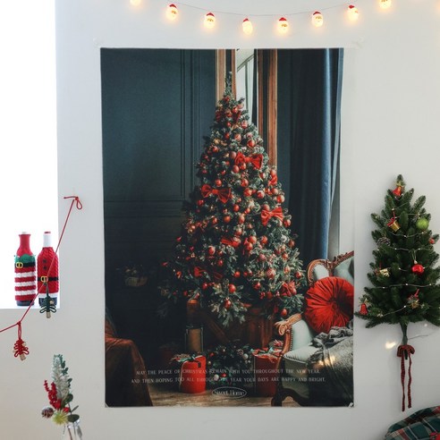 케이트가든 자체제작 크리스마스 패브릭 트리 포스터, 스위트홈