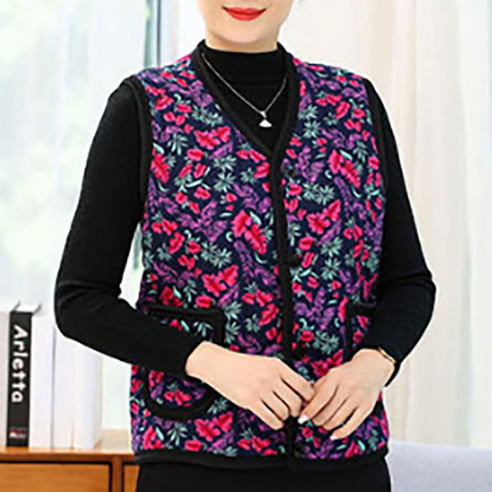 위베이지크 겨울 여성 꽃무늬 융털 조끼는 따뜻하고 스타일리시한 겨울 옷으로, 할인가격으로 저렴하게 구매할 수 있습니다.