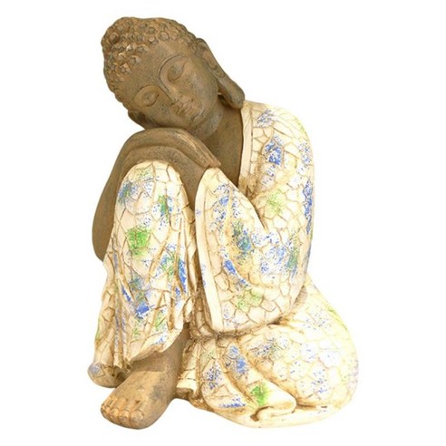 부처님 동상 불교 입상 홈 풍수 장식 장식품 수집품, 다색, 수지