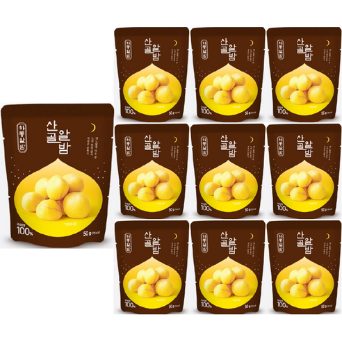 국내산 밤 100% 산골알밤 50g, 10개