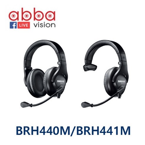 BRH440M/BRH441M SHURE 싱글 듀얼 사이드 방송용헤드셋, BRH441M