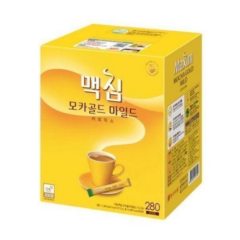 맥심 모카골드 마일드 커피믹스, 12g, 280개입, 1개