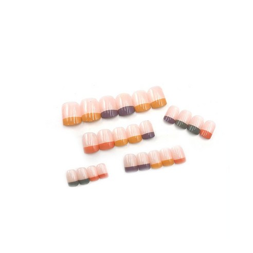 스타존 셀프 컬렉션 인조손톱 인스턴트 네일팁 롱 숏 24P, Y058 A타입(숏), 1세트