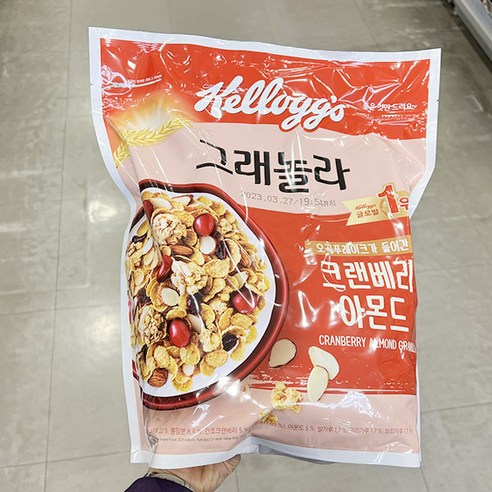 켈로그 크랜베리 그래놀라 500g, 2개