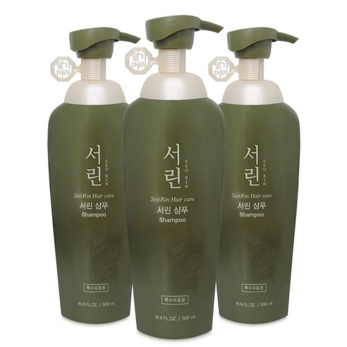 댕기머리 서린 샴푸, 500ml, 3개