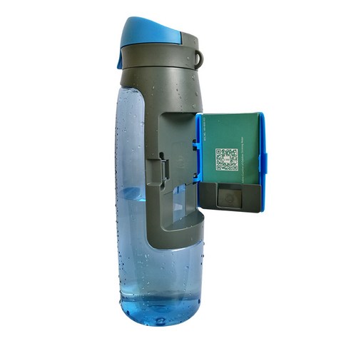 750ml 휴대용 대용량 야외 스포츠 공간 물 컵 창조적 인 플라스틱 피트니스 승마 주전자, 블루