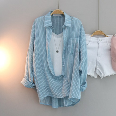 달콩 여성 롱셔츠 긴팔 자외선차단 데일리룩 햇빛차단 앤더슨ST롤업셔츠